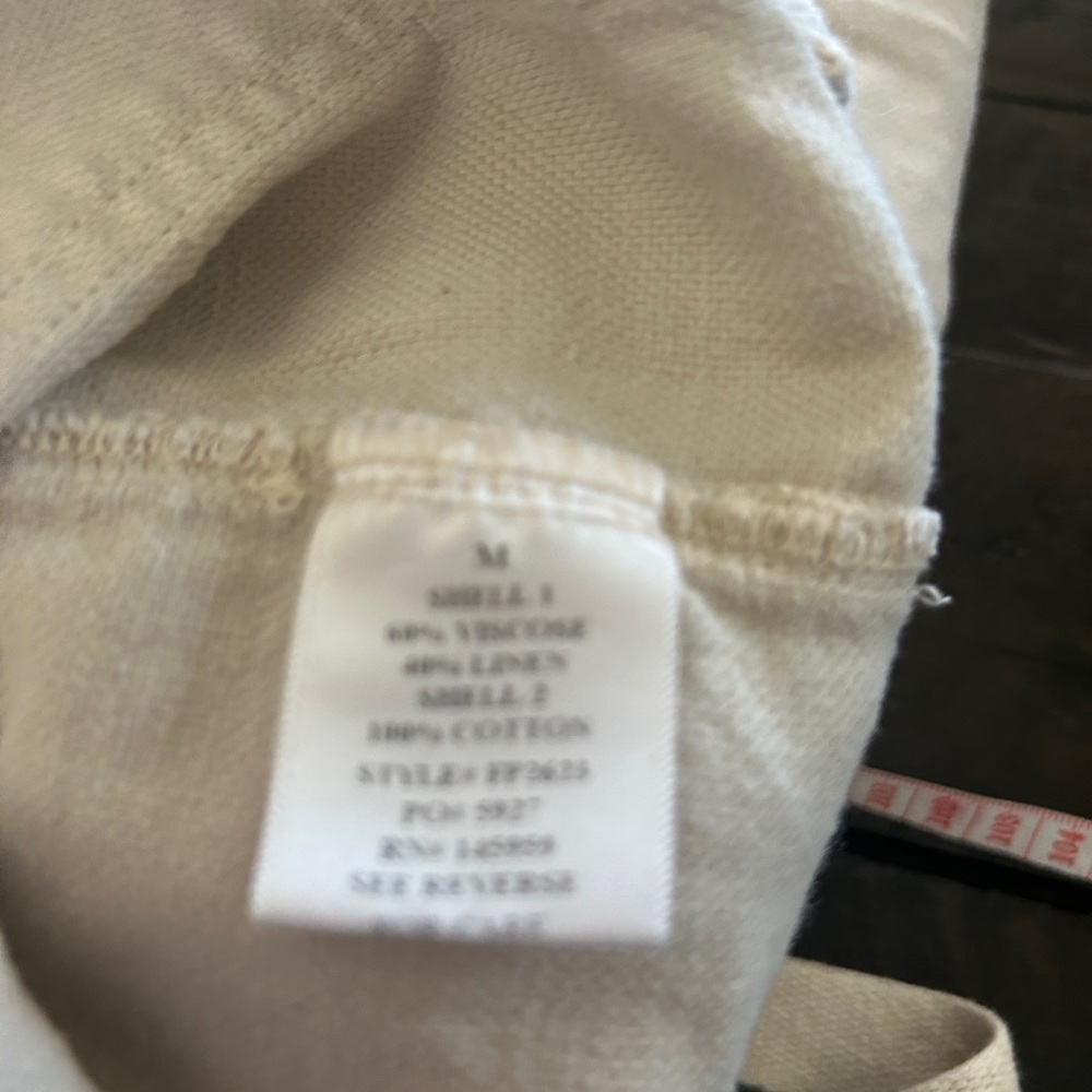Dress Forum Cream Linen Cotton Joggers - Picture 9 of 9